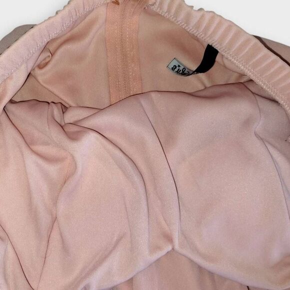 Lulus Maxi Gown Sz M Royal Engagement Strapless Blush Pink Dress Wedding Glamour - Picture 8 of 15